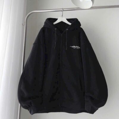 Áo khoác zip unisex NOT BAD CHOICE chất nỉ có mũ trùm đầu oversize