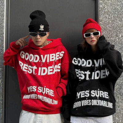 Áo hoodie nam nữ in nổi cực ngầu GOOD VIBES siêu hot