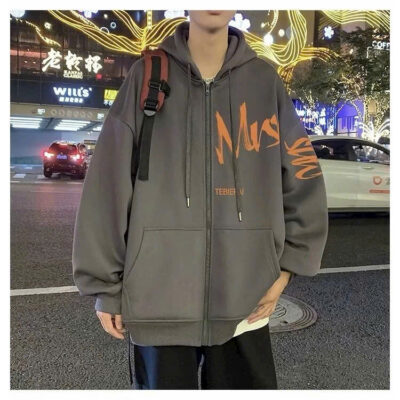 Áo Khoác Zip logo in MRS - Chất Nỉ Dày Mịn Cho Nam