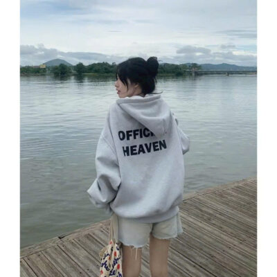 Áo Khoác Zip Nỉ Logo In Official Unisex
